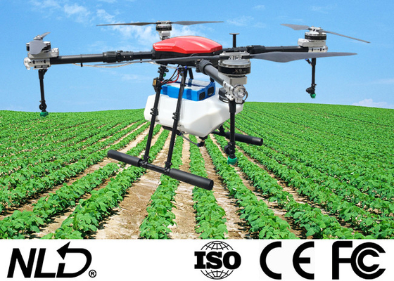 NLA-410 Agriculture Spraying Drone 4*100KV Motor 28kg Take Off Capacity
