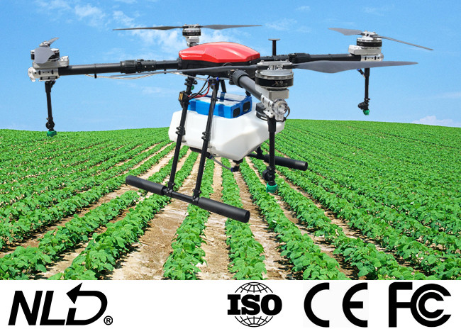 NLA-410 Agriculture Spraying Drone 4*100KV Motor 28kg Take Off Capacity